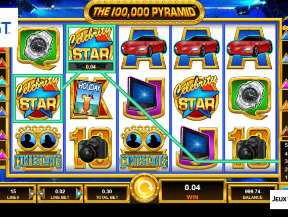 machine à sous The $100,000 Pyramid écran 3
