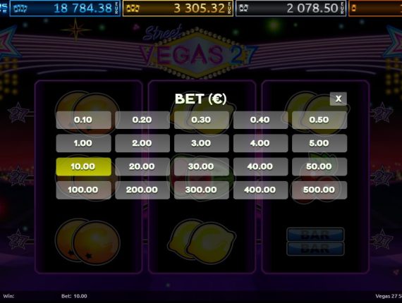 machine à sous Vegas 27 écran 4